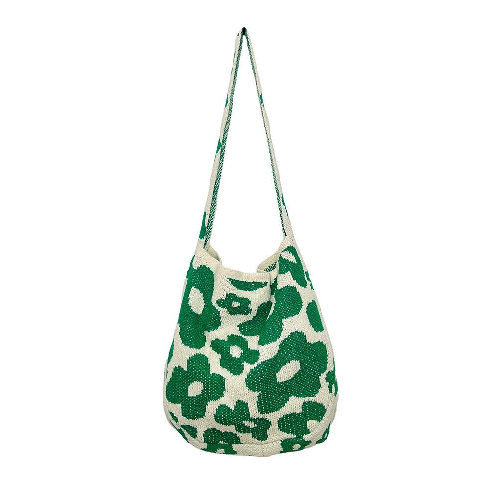Women's Vintage Pattern Tote Bag, Large Capacity Shoulder Bag