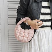 Sky Blue Quilted Puffer Mini Bag