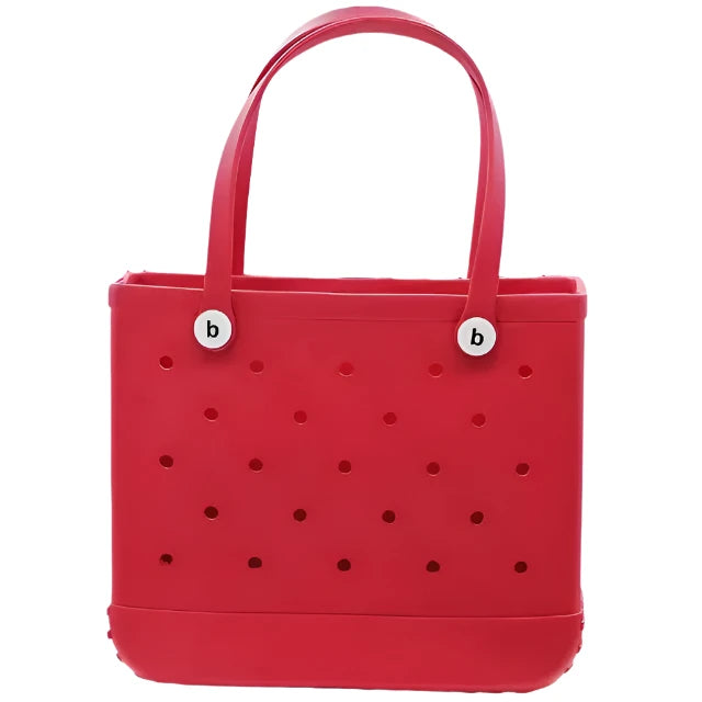 EVA Red Silicone Rubber Beach Tote Bag