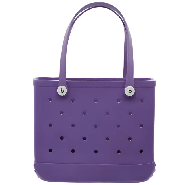 EVA Purple Silicone Rubber Beach Tote Bag