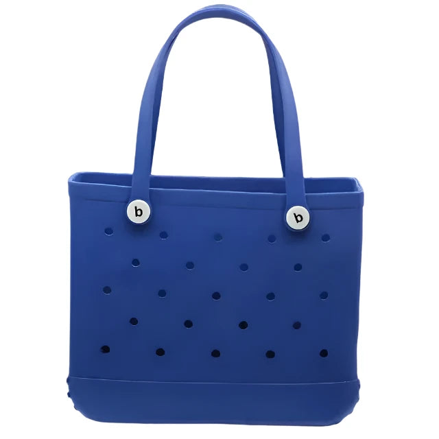 EVA Royal Blue Silicone Rubber Beach Tote Bag