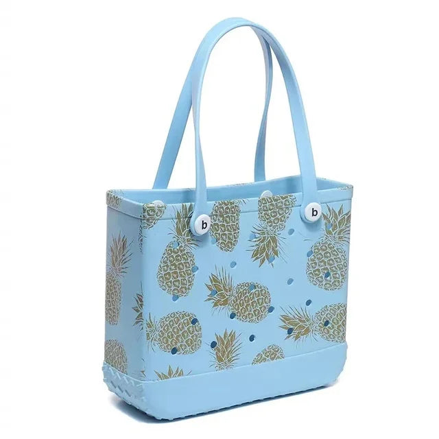 EVA Pineapple Silicone Rubber Beach Tote Bag