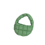 Green Quilted Puffer Mini Bag