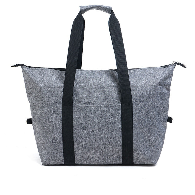 Large Capacity Folding Cooler Bag, Gray