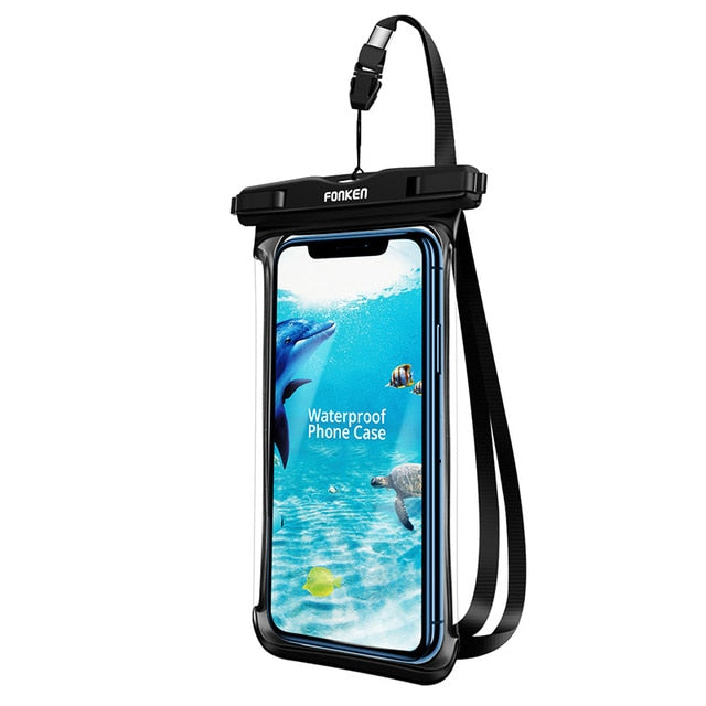 Waterproof Phone Case for iPhone and Samsung, Black