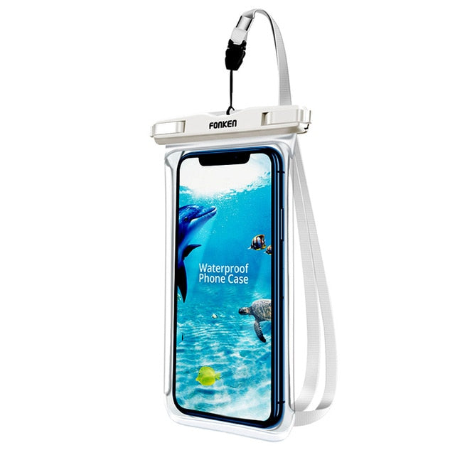 Waterproof Phone Case for iPhone and Samsung, White