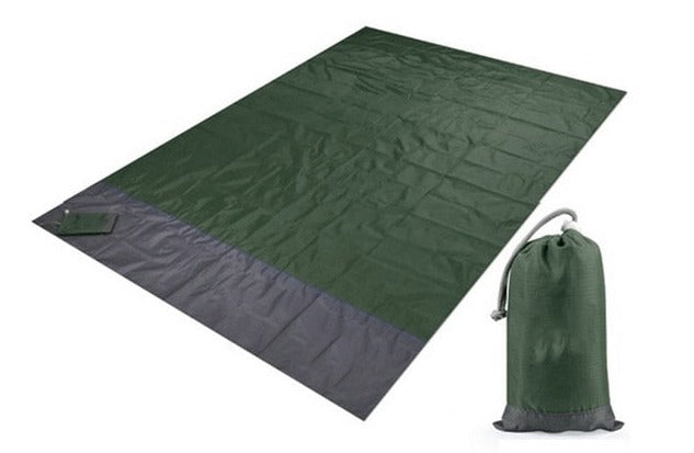 Lightweight Waterproof Beach and Picnic Mat, Army Green