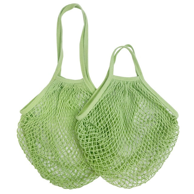 Avocado Cotton Mesh Beach Bag Tote