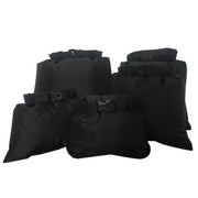 5-Piece Waterproof Swim Bags, Black