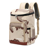 Large Cooler Thermal Backpack, Brown Camo