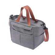 Thermal Lunch Bag with Removable Strap, Gray